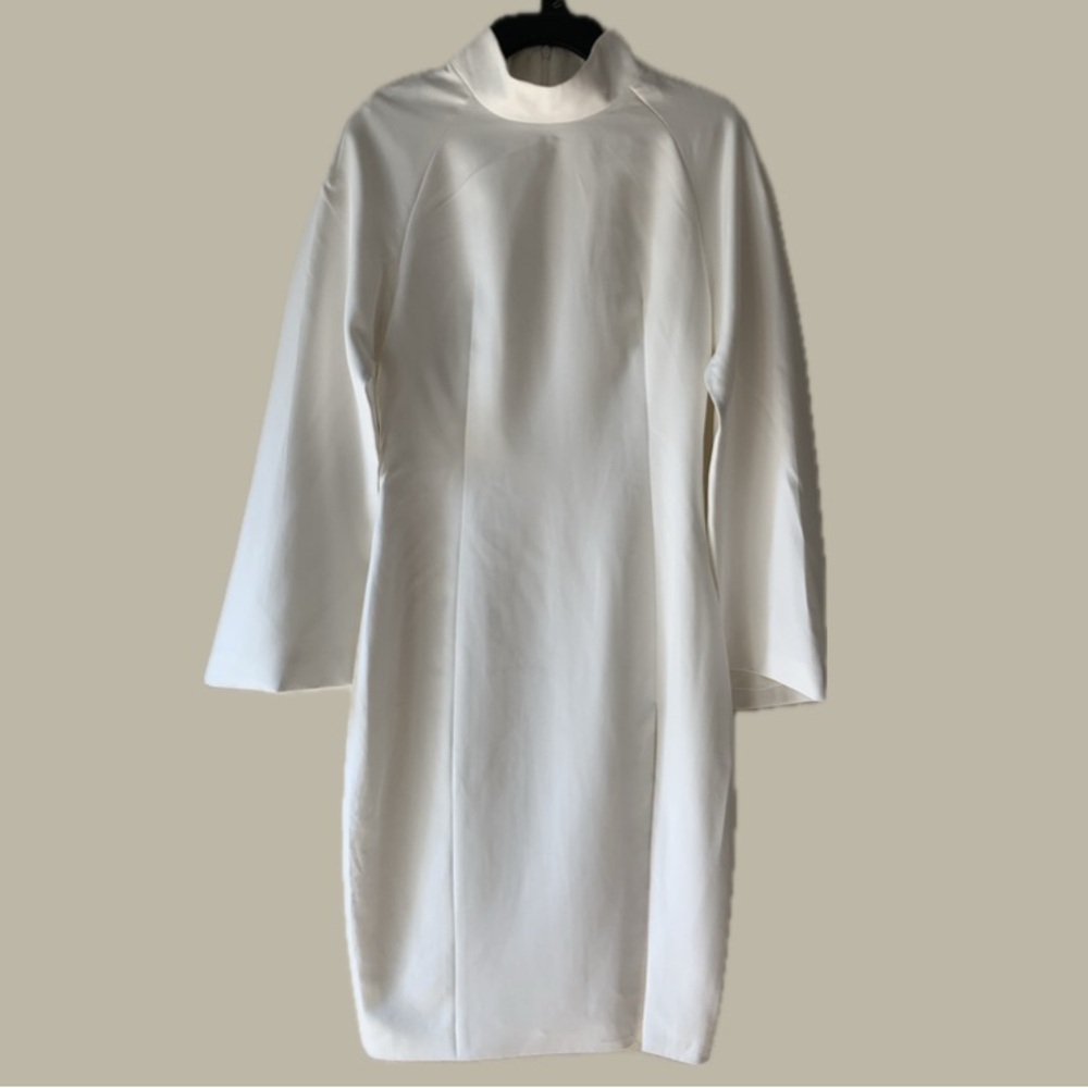 BCBG Crepe Cape-Sleeve Mini Dress - Picture 2 of 10